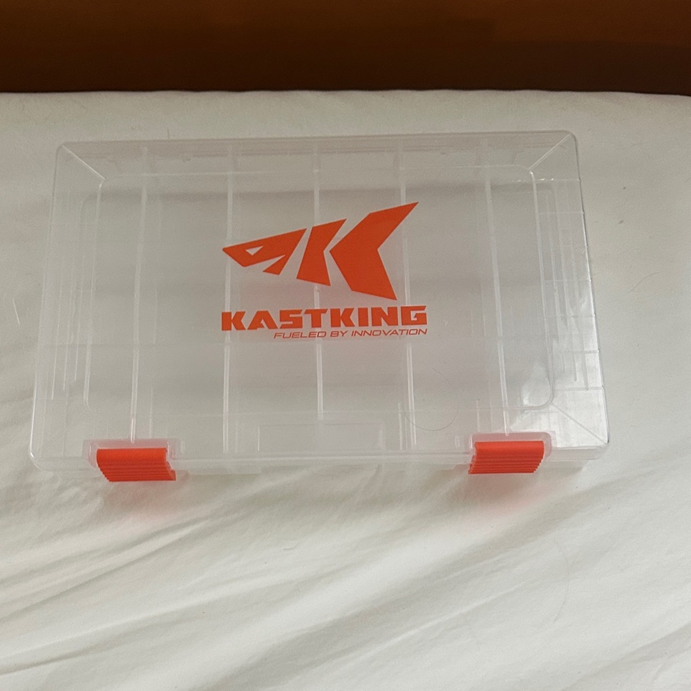 Clear Plastic Kastking Tackle Box brand new